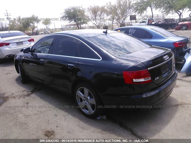 WAUDH74F58N143569 - 2008 AUDI A6 3.2 QUATTRO BLACK photo 3