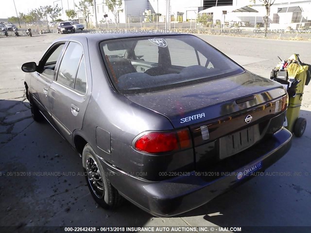 1N4AB41D8VC708628 - 1997 NISSAN SENTRA XE/GXE/GLE/BASE GRAY photo 3