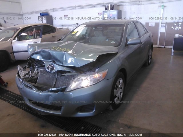 4T4BF3EK3BR127759 - 2011 TOYOTA CAMRY SE/LE/XLE TURQUOISE photo 2