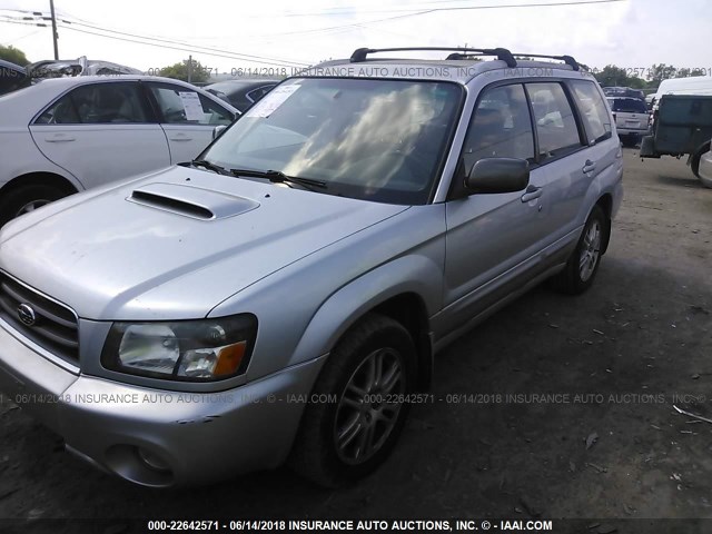 JF1SG696X4H723429 - 2004 SUBARU FORESTER 2.5XT SILVER photo 2