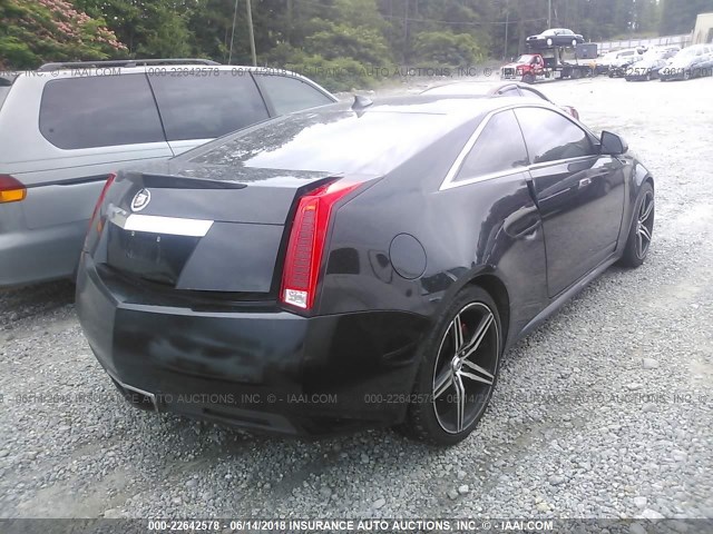 1G6DS1ED4B0164385 - 2011 CADILLAC CTS PREMIUM COLLECTION BLACK photo 4