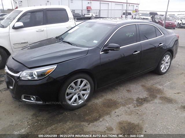 1G11F5SLXFF244129 - 2015 CHEVROLET MALIBU LTZ 黑色 照片 2