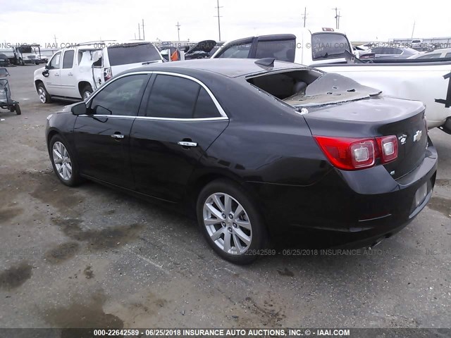 1G11F5SLXFF244129 - 2015 CHEVROLET MALIBU LTZ 黑色 照片 3