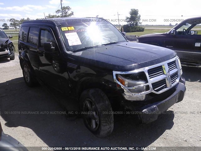 1D8GU58K37W625538 - 2007 DODGE NITRO SLT BLACK photo 1