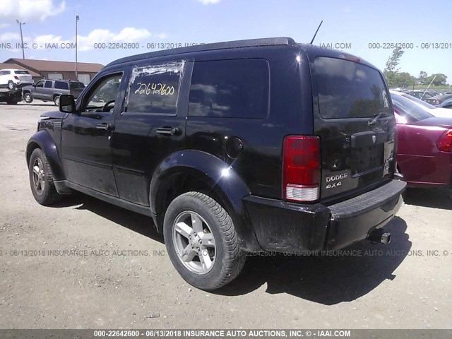 1D8GU58K37W625538 - 2007 DODGE NITRO SLT BLACK photo 3