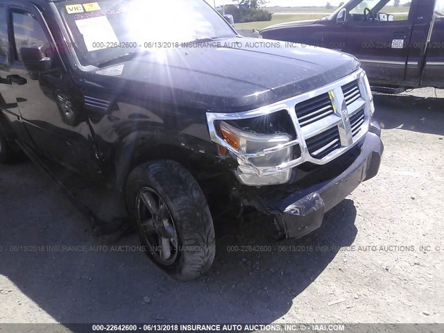 1D8GU58K37W625538 - 2007 DODGE NITRO SLT BLACK photo 6