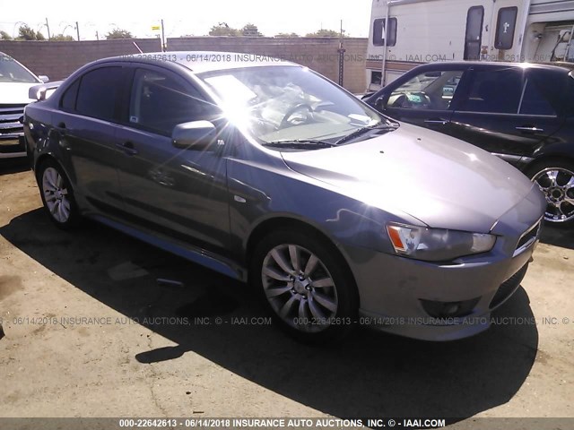 JA32U8FW6AU023413 - 2010 MITSUBISHI LANCER GTS GRAY photo 1