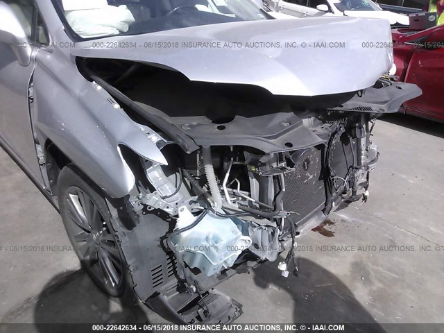 JTJBK1BA0D2450432 - 2013 LEXUS RX 350/BASE/F SPORT SILVER photo 6