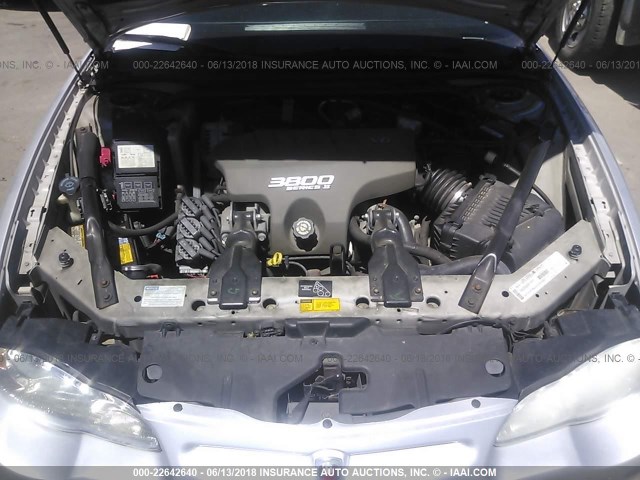 2G1WX15K219149421 - 2001 CHEVROLET MONTE CARLO SS 银色 照片 10