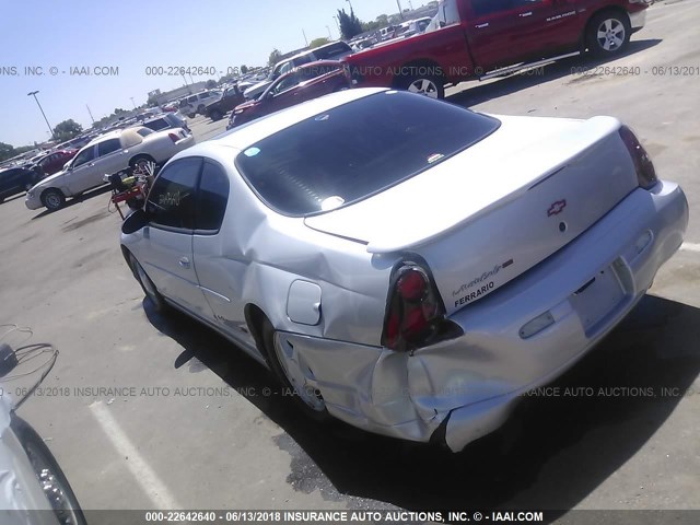 2G1WX15K219149421 - 2001 CHEVROLET MONTE CARLO SS 银色 照片 3