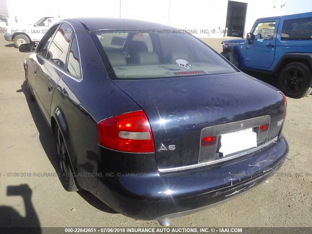 WAUED24B7YN076067 - 2000 AUDI A6 2.7T QUATTRO Dark Blue photo 6