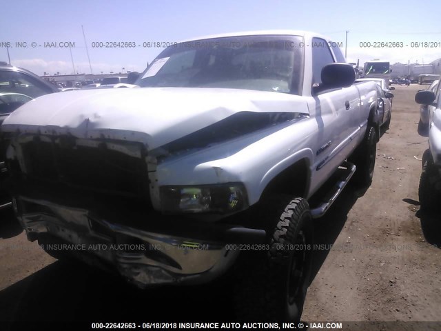 3B7HF13Z51G791561 - 2001 DODGE RAM 1500 WHITE photo 2