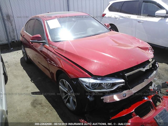 WBA8B3G33HNU35895 - 2017 BMW 340 I წითელი ფოტო 1