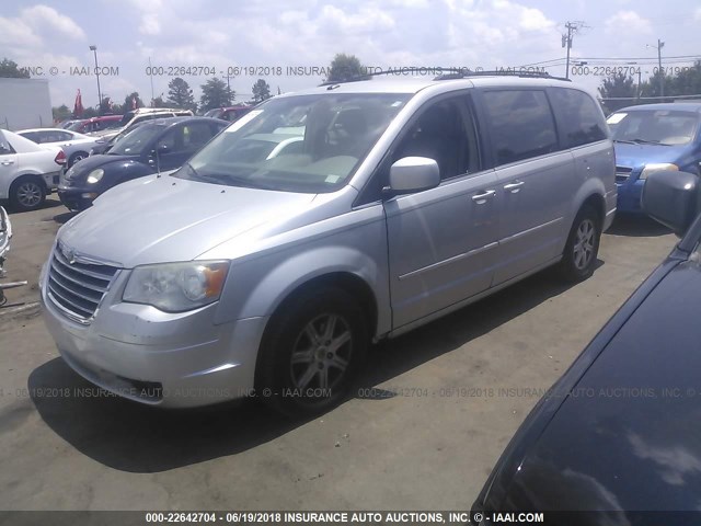 2A8HR54159R510283 - 2009 CHRYSLER TOWN & COUNTRY TOURING SILVER photo 2