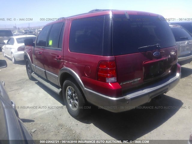 1FMFU18L83LC37515 - 2003 FORD EXPEDITION EDDIE BAUER RED photo 3