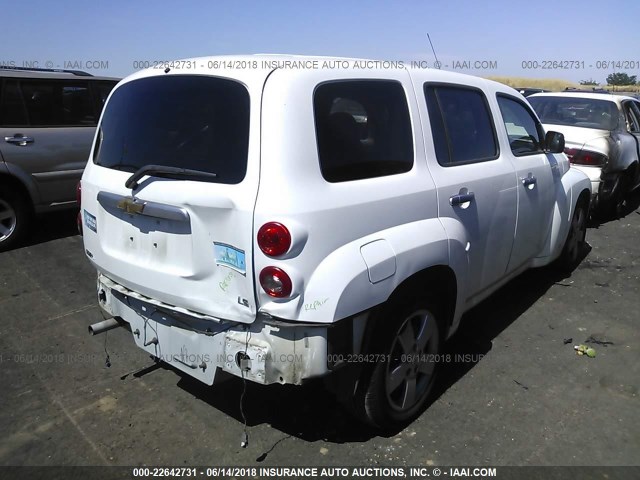 3GNDA13D27S613850 - 2007 CHEVROLET HHR LS WHITE photo 4