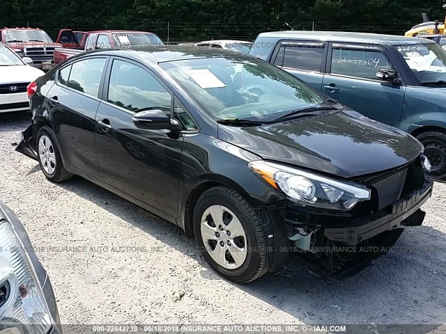 KNAFX4A65F5428428 - 2015 KIA FORTE LX BLACK photo 1