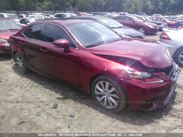 JTHBF1D28F5076603 - 2015 LEXUS IS 250 RED photo 1