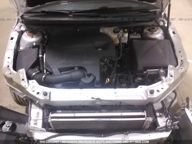 1G1ZC5E08CF200459 - 2012 CHEVROLET MALIBU 1LT ვერცხლისფერი ფოტო 10