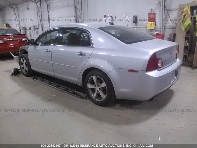 1G1ZC5E08CF200459 - 2012 CHEVROLET MALIBU 1LT ვერცხლისფერი ფოტო 3
