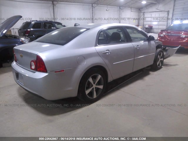 1G1ZC5E08CF200459 - 2012 CHEVROLET MALIBU 1LT ვერცხლისფერი ფოტო 4