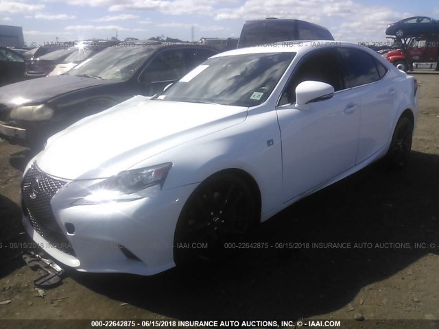 JTHCM1D28G5010287 - 2016 LEXUS IS 300 WHITE photo 2