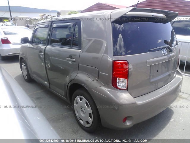 JTLZE4FE2B1131726 - 2011 TOYOTA SCION XB BROWN photo 3