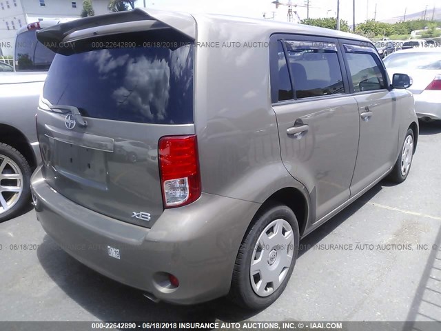 JTLZE4FE2B1131726 - 2011 TOYOTA SCION XB BROWN photo 4