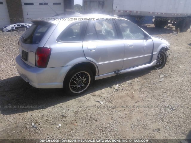 JM1BJ245621554891 - 2002 MAZDA PROTEGE PR5 SILVER photo 4