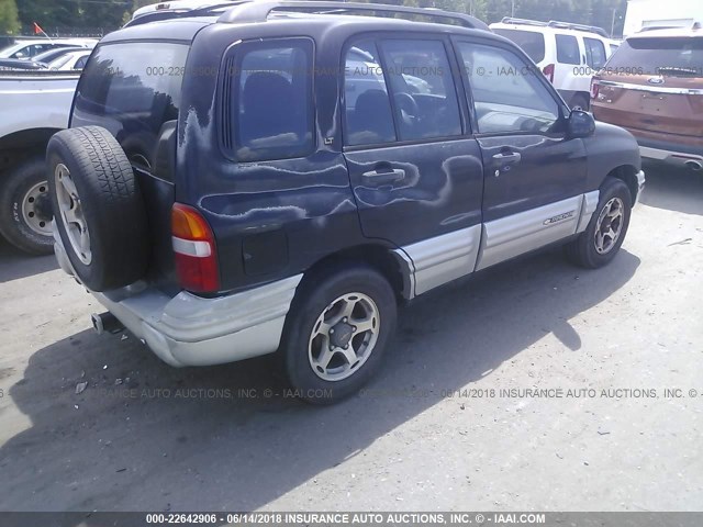 2CNBE634116947192 - 2001 CHEVROLET TRACKER LT BLACK photo 4