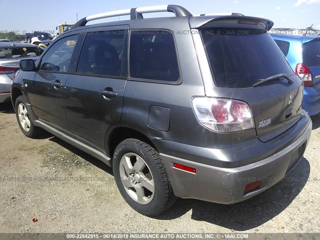 JA4LZ41G63U113514 - 2003 MITSUBISHI OUTLANDER XLS GRAY photo 3