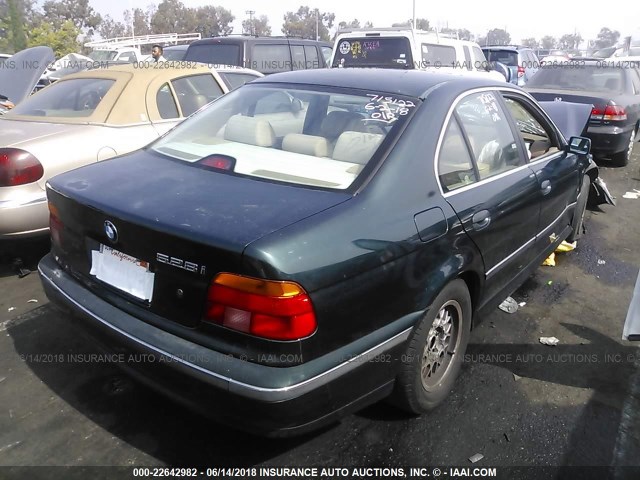 WBADD6321WBW30917 - 1998 BMW 528 I AUTOMATIC GREEN photo 4