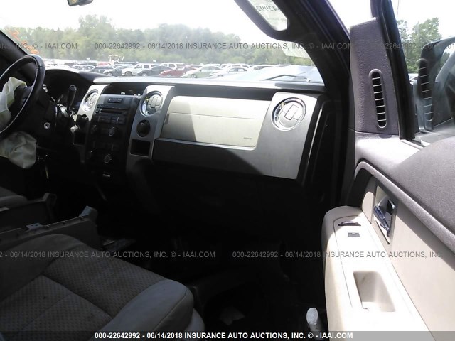 1FTFX1EV7AFC83964 - 2010 FORD F150 SUPER CAB GRAY photo 5