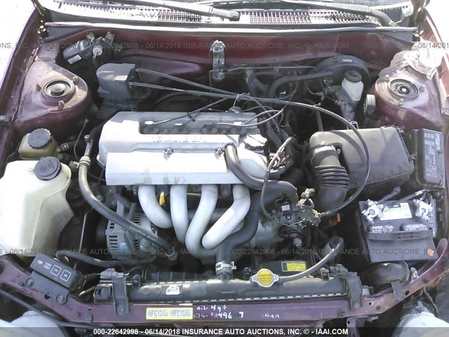 1NXBR12E5WZ006774 - 1998 TOYOTA COROLLA VE/CE/LE 栗色 照片 10