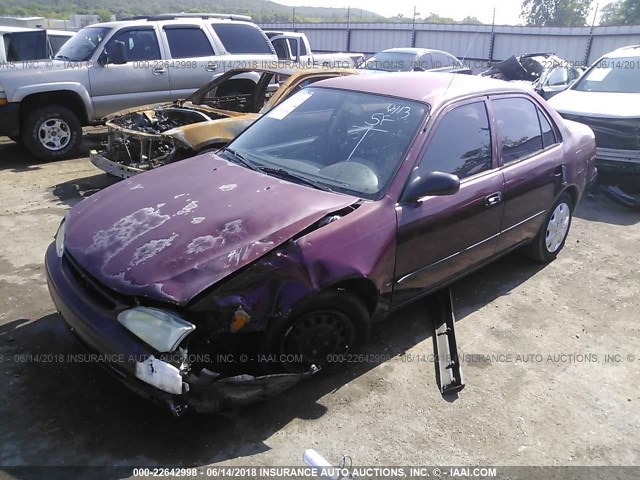 1NXBR12E5WZ006774 - 1998 TOYOTA COROLLA VE/CE/LE 栗色 照片 2