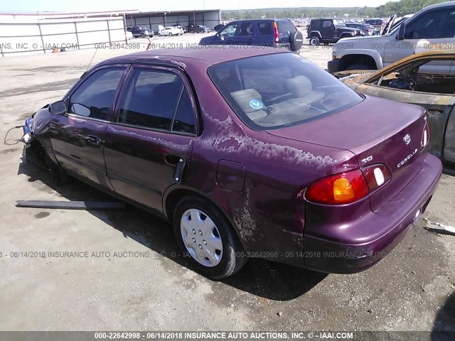 1NXBR12E5WZ006774 - 1998 TOYOTA COROLLA VE/CE/LE 栗色 照片 3