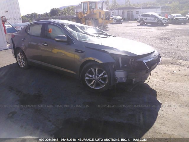 5XXGN4A73CG071800 - 2012 KIA OPTIMA EX GRAY photo 1