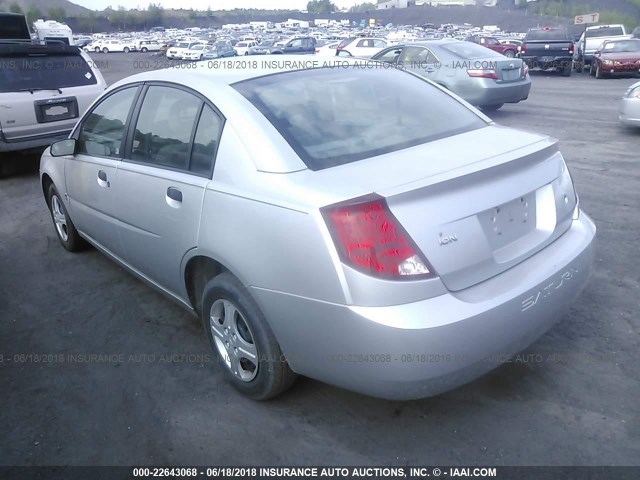 1G8AG52F55Z179826 - 2005 SATURN ION LEVEL 1 SILVER photo 3