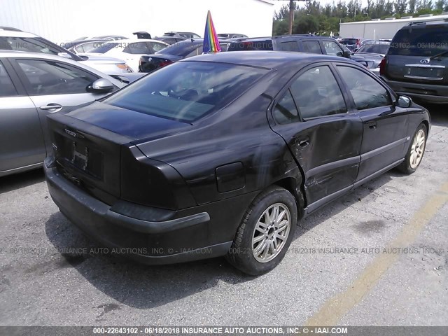 YV1RS61T942355024 - 2004 VOLVO S60 BLACK photo 4