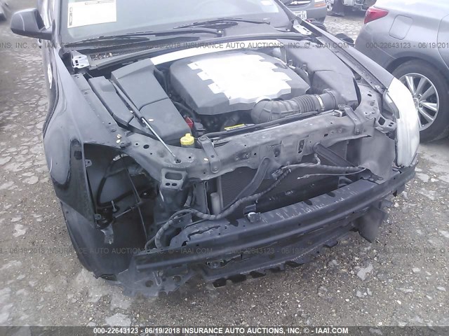 1G6DF577280191404 - 2008 CADILLAC CTS BLACK photo 6