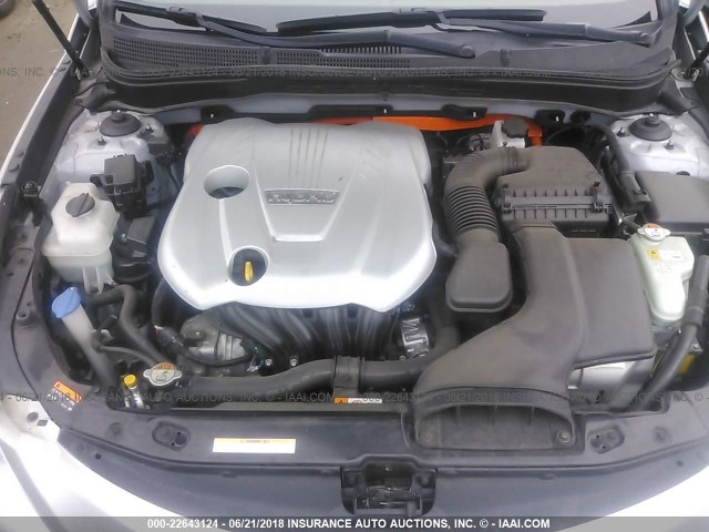 KMHEC4A47DA051058 - 2013 HYUNDAI SONATA HYBRID SILVER photo 10