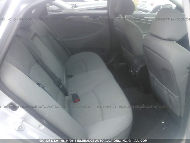 KMHEC4A47DA051058 - 2013 HYUNDAI SONATA HYBRID SILVER photo 8