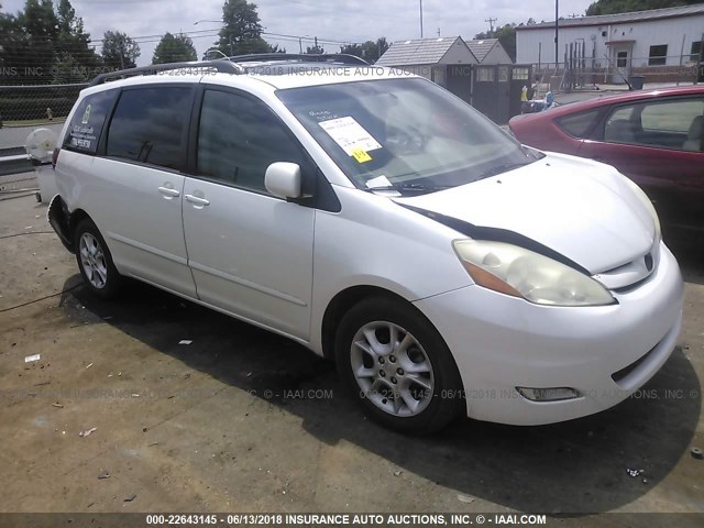 5TDZA22C66S528218 - 2006 TOYOTA SIENNA XLE/XLE LIMITED WHITE photo 1