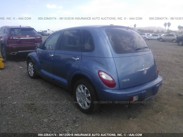 3A4FY58B77T578884 - 2007 CHRYSLER PT CRUISER TOURING BLUE photo 3