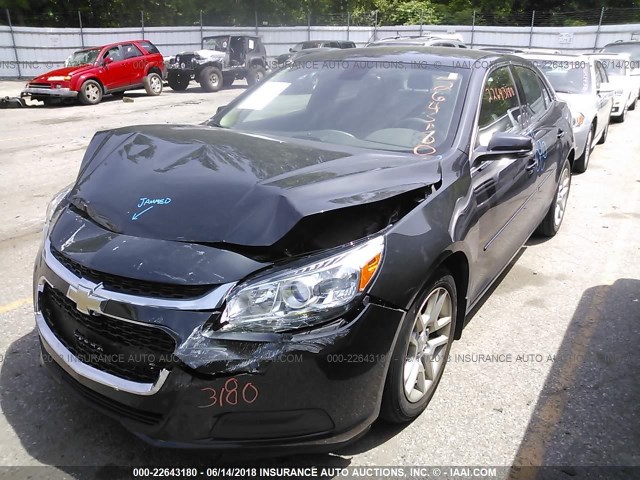 1G11C5SL1EF126929 - 2014 CHEVROLET MALIBU 1LT GRAY photo 2