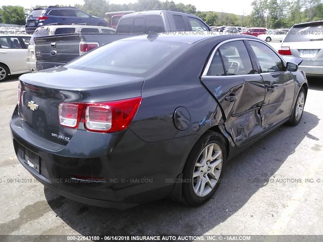 1G11C5SL1EF126929 - 2014 CHEVROLET MALIBU 1LT GRAY photo 4