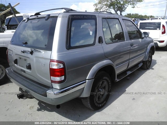 JN8AR05S6XW320178 - 1999 NISSAN PATHFINDER XE/LE SILVER photo 4