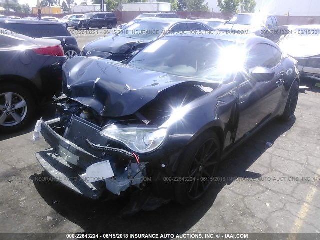 JF1ZNAA16D2726130 - 2013 TOYOTA SCION FR-S GRAY photo 2