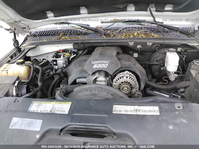 1GKEK63U11J202847 - 2001 GMC DENALI WHITE photo 10