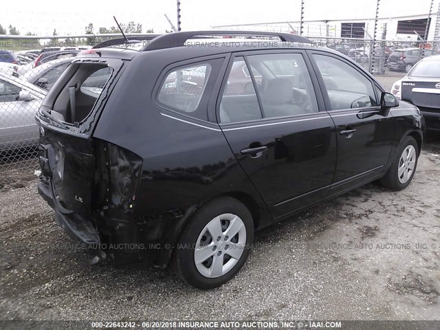 KNAFG528797273203 - 2009 KIA RONDO LX/EX BLACK photo 4